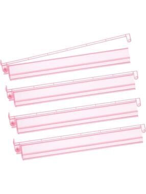 Pink Acrylic Mahjong Racks with Pushers 4PCS Set